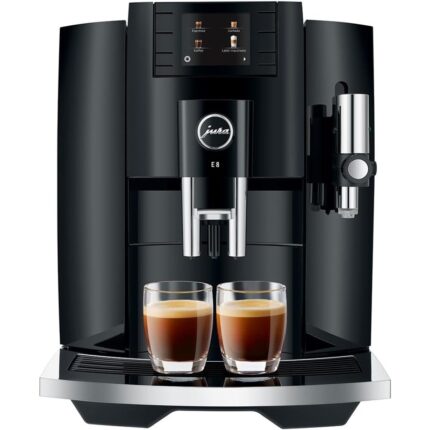 Jura E8 Piano Black Machine à Expresso Automatique 1,9L – 17 Spécialités